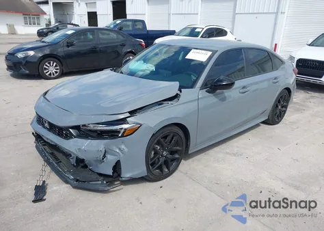 2025 Honda Civic Sport z USA, uszkodzony, nr VIN 2HGFE2F57SH571849